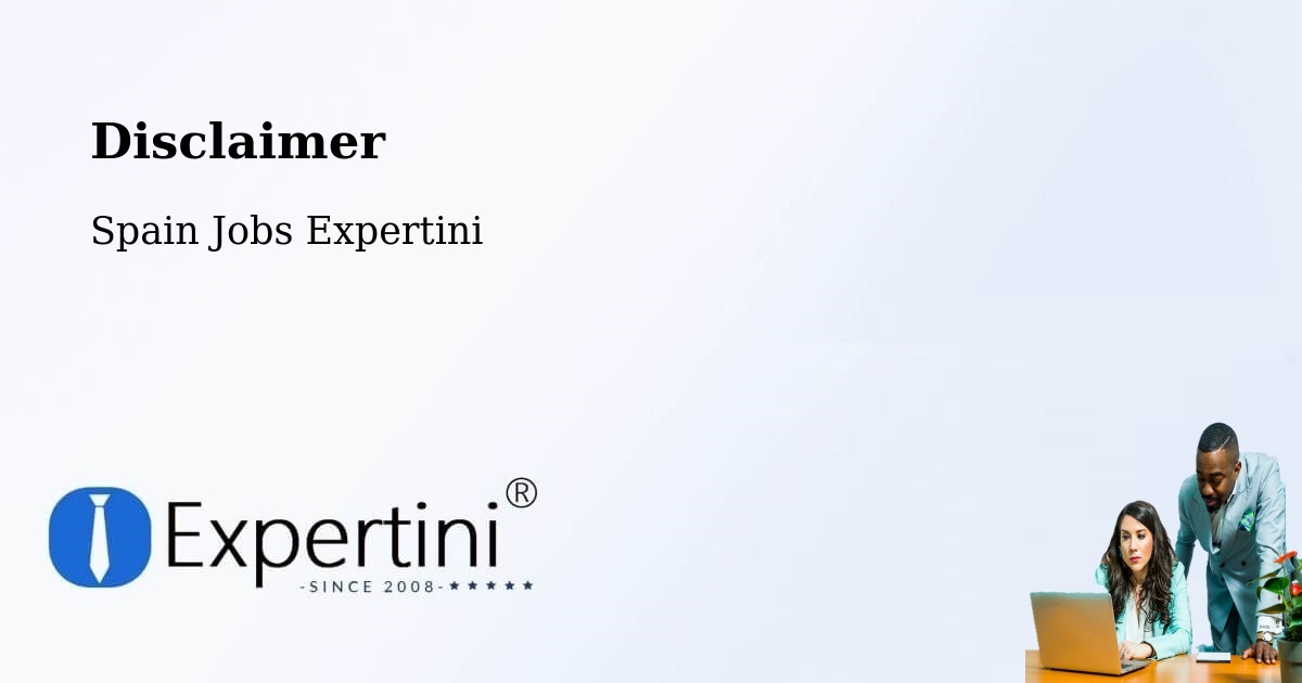 Disclaimer – Ávila - Spain Jobs Expertini